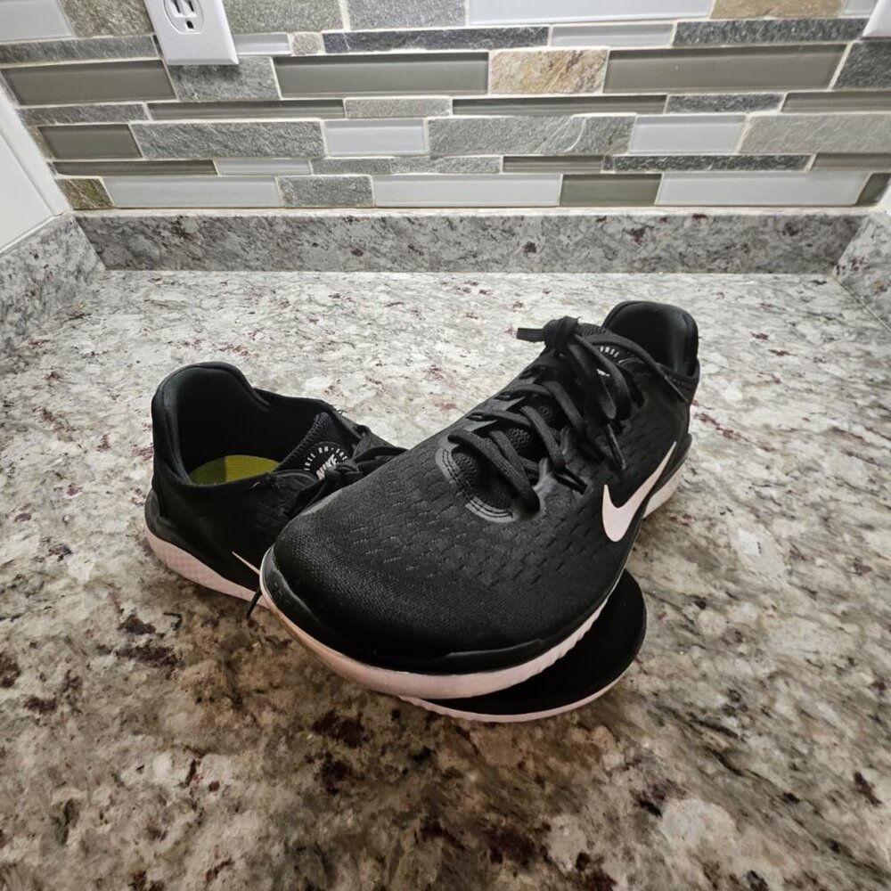Nike Free RN 2018 'Black' Black White Marathon Running Shoes